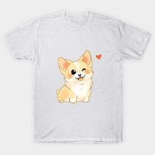 Kawaii Dog Winking T-Shirt